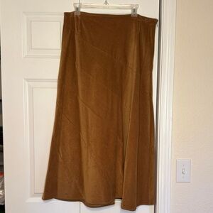 JM Collection Brown Maxi Skirt